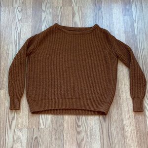 Burnt orange knit sweater